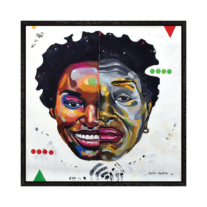 What Goes Around 1 Piece Wall Art on Canvas, 45.72cm H x 45.72cm W x 3.81cm D, Black Framed