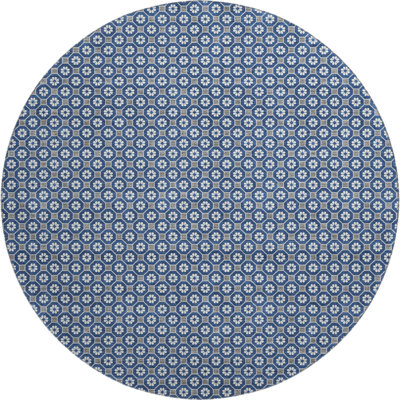Premium Machine Washable Elize AMF1428 Lattice Rug