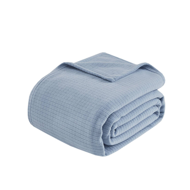 Couverture en micropolaire très grand, Bleu, L 108 po x l 90 po