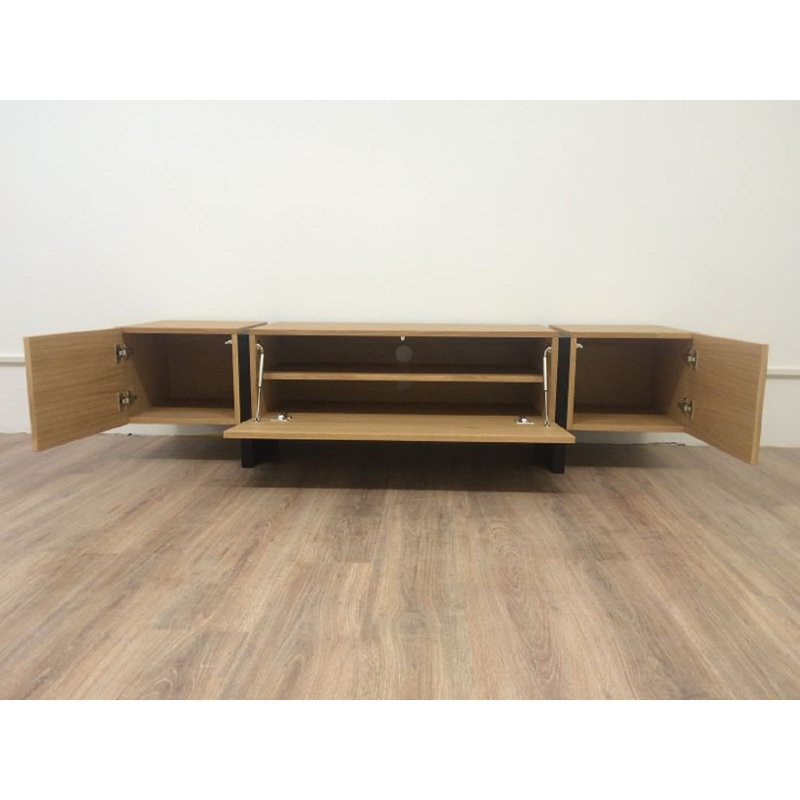 Larwill Unfinished TV Stand for TVs up to 70", Oak