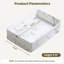 Lavabo vasque de salle de bain 20 "avec robinet, ensemble de drain