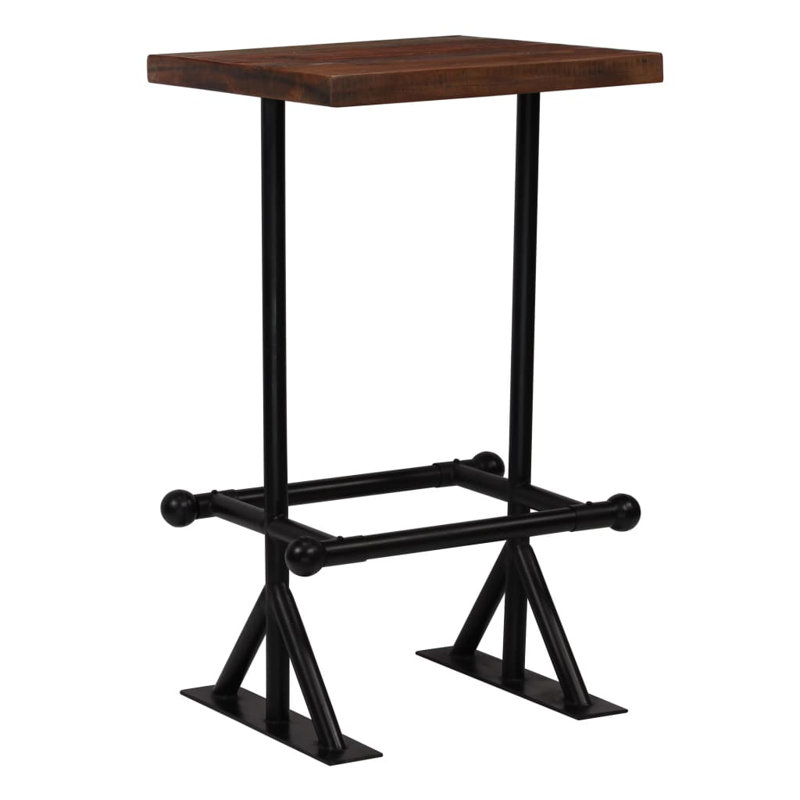 Esteban Rectangular Outdoor Bar Table , 60cm cm W 60cm cm D, Dark Brown