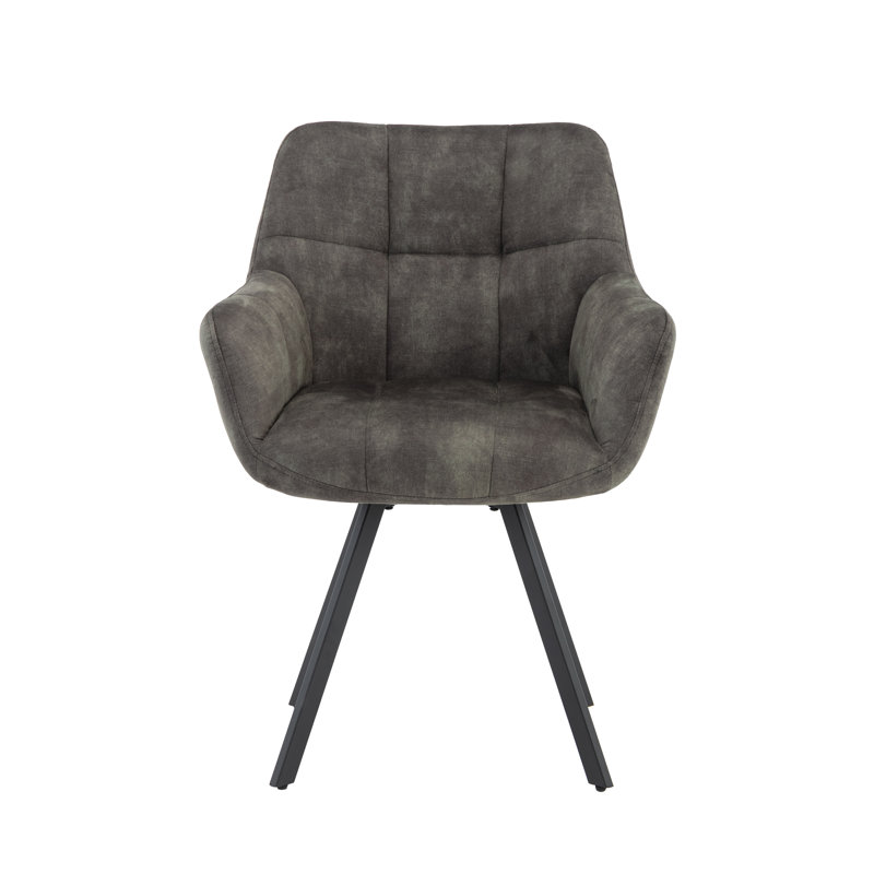 Basanti 48cm H Fabric Upholstered Armchair, Olive