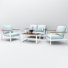 Petroni 4 Person Seating Group With Sunbrella Cushions