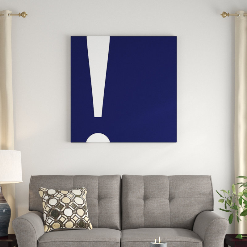 «The Type Exclamation 5», impression sur toile, H 26 po x l 26 po x P 1,5 po, Toile tendue, Pas de tapis