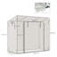 6.5 Ft W x 2.5 Ft D Lean-To Greenhouse