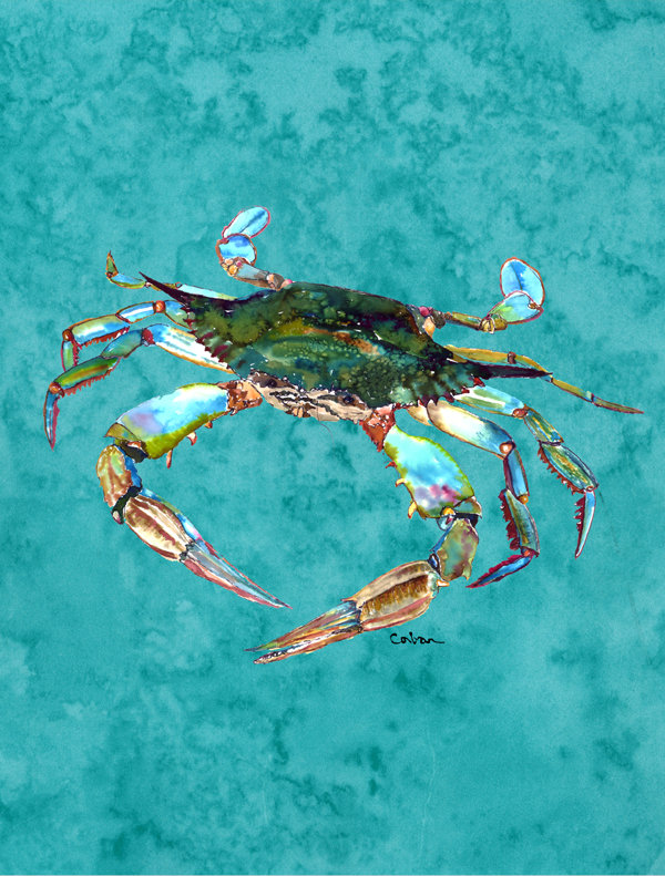 Drapeau de jardin à 2 côtés crabe