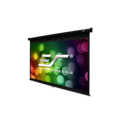 White 135" diag. 16:9 pull-down Manual Wall/Ceiling Mounted Projector Screen