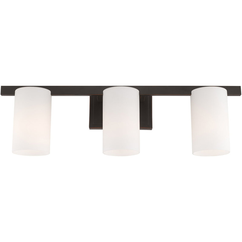 Éclairage pour meuble-lavabo 3 lumières Amylia, Bronze vieilli