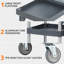 Chariot de nettoyage commercial sur roulettes