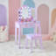 Table de coiffeuse en bois avec miroir à DEL et tiroir Teamson Kids Stardust Gisele