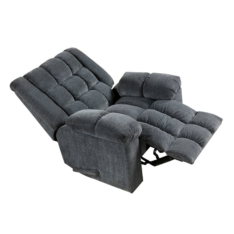Gentle Rocking Motion Reclining Chair, Gray