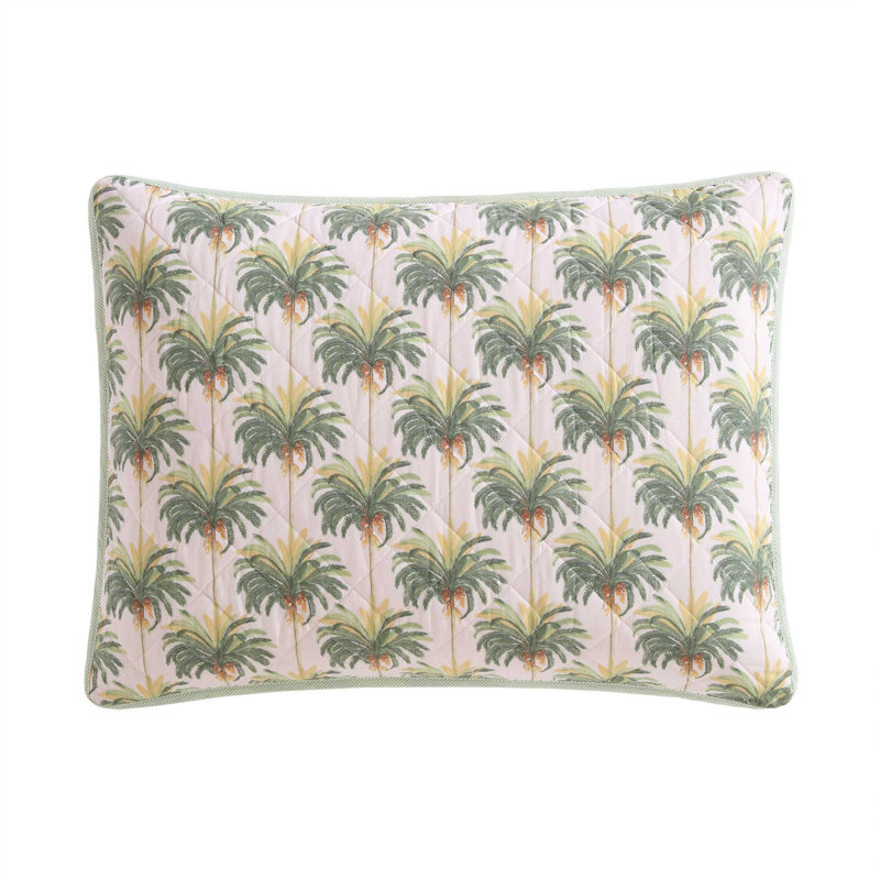 Quilt, Twin Quilt + 1 Standard Sham, Green Floral