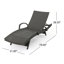 Ensemble de chaises longues inclinables 79,25 po Blaise-1125500802