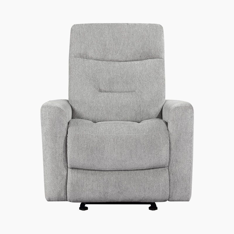 Fauteuil oscillant inclinable en chenille moderne et contemporain de 35,5 po Dashai