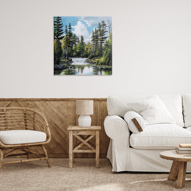 Before The Falls Landscape Canvas, design by Bill Saunders, 30" H x 30" W
