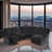 Echo Power Gray & Black Chenille Fabric Living Room 6-Piece Recliner Functional Sofa Set