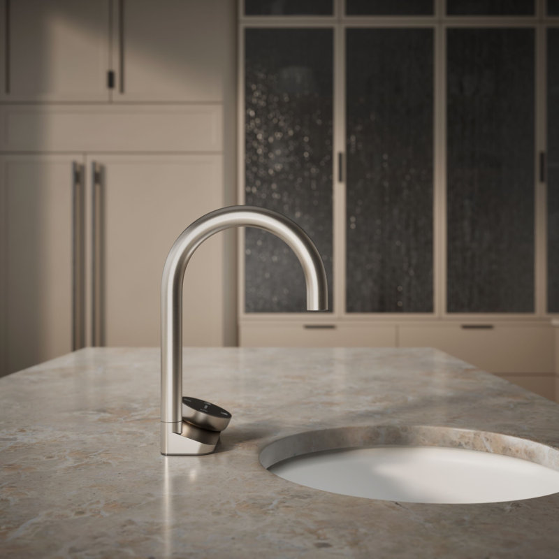 Aquifer4-In-1 Short Arc Beverage Faucet, Stainless Steel