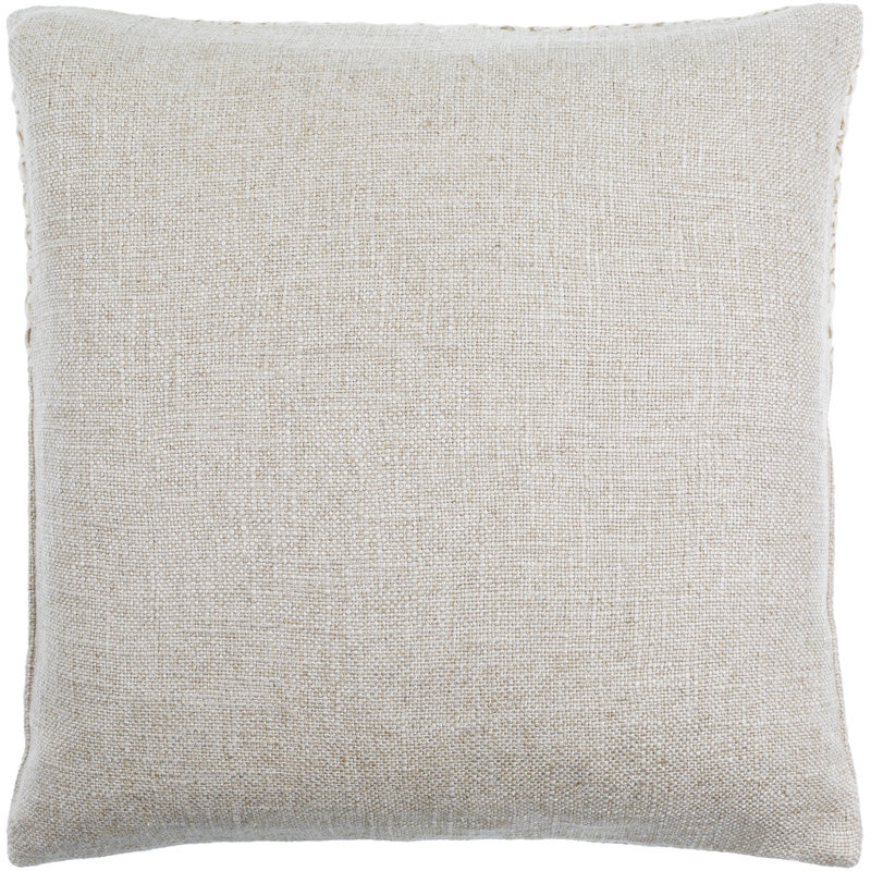 Housse de coussin Arlington, 18" x 18", Housse de coussin seulement - sans insert, Crème / beige