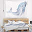 Tapisserie aquarelle grande baleine animale-28503430