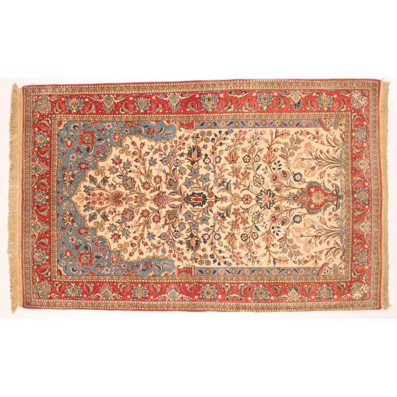 Fine Qum Kurk Rug - 4' 7" X 7' 4"