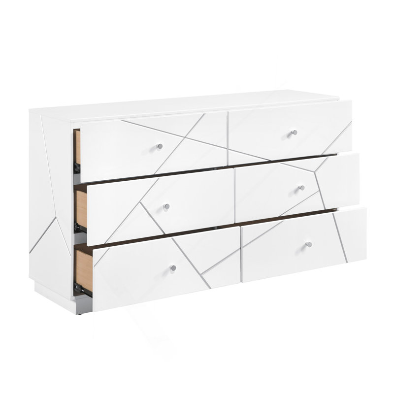 Commode 6 tiroirs Glamour