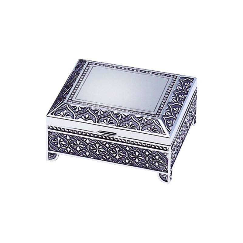 Metal Jewelry Box + Drawers