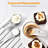 U-Taste 18/8 Stainless Steel Nesting Heavy Duty Metal Measuring Cups And Spoons Set Of 15: 7 Cups And 7 Spoons With 2 D-Rings And 1 Professional Magnetic Measurement Conversion Chart