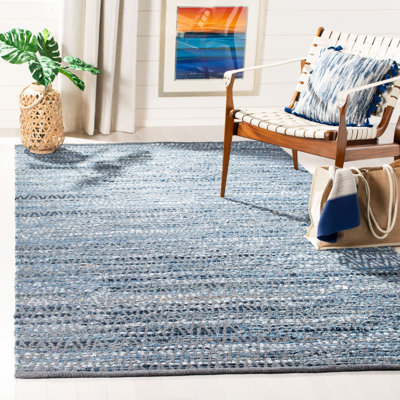 Tapis à chevrons performance tissé à la main Montauk