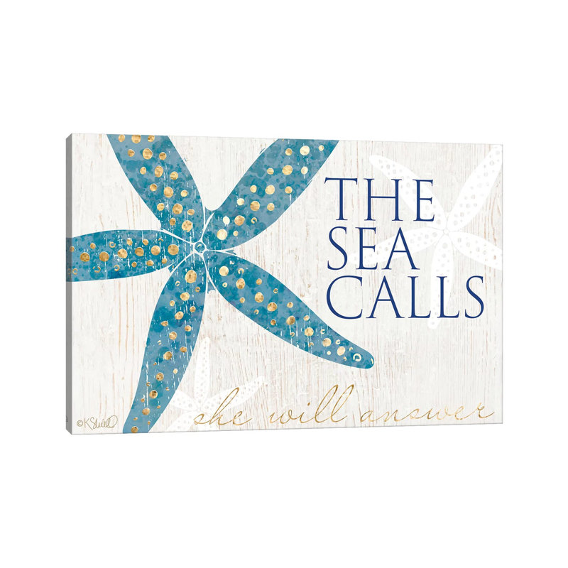 The Sea Calls by Kate Sherrill - Wrapped Canvas Gallery-Wrapped Canvas Giclée, 66.04cm H x 101.6cm W
