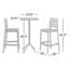 Farrah 23.6" W Stackable Plastic 3-Piece Patio Bar Set-1053205524