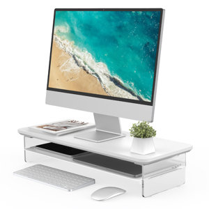 White Monitor Stands & Risers | Computer Stand & Desk Riser