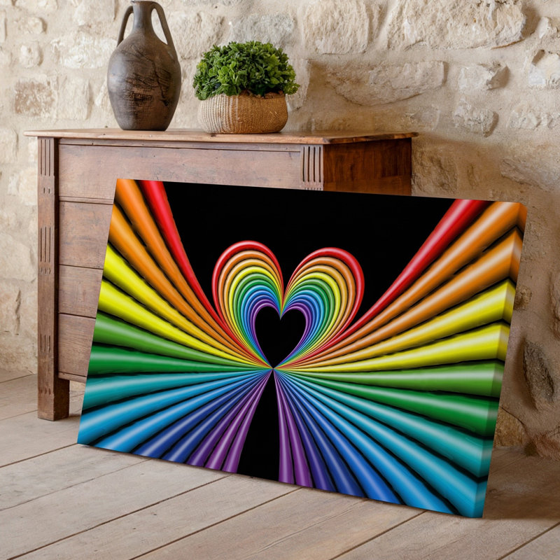 Reproduction d'art sur toile, "Abstract", H 11 po x l 14 po