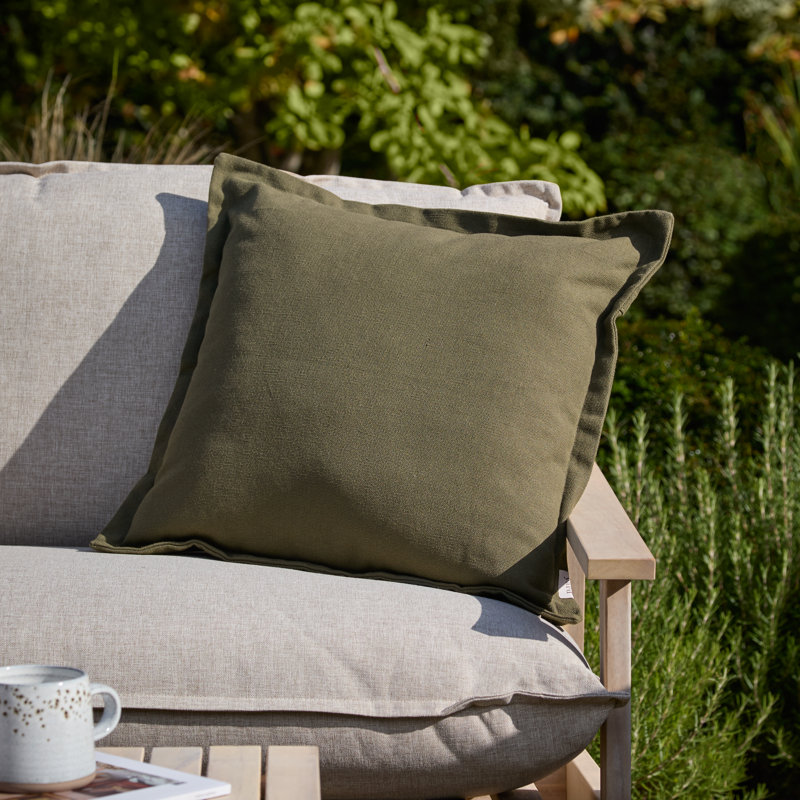 Holmfirth Indoor / Outdoor Square Cushion, Dark Green