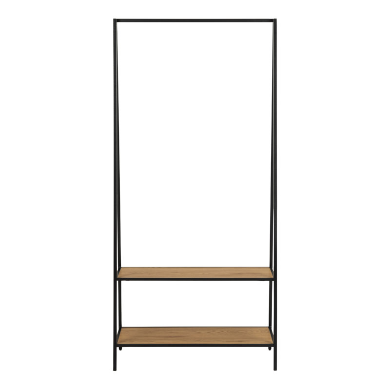 Alfonsino 77cm Clothing Rack, Brown