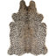 Tapis noir / blanc / brun en simili cuir de vache à imprimé animal 5 pi 3 po x 7 pi 10 po Acadia
