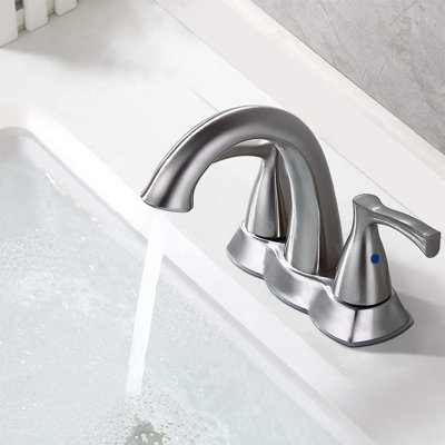 4 Inch Centerset Bathroom Sink Faucet With Pop Up Drain