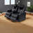 Modern Black Leather Recliners, Adjustable Comfort With Smart Features