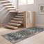Tapis Cinder2 moderne à rayures effet pinceau, vert, gris et blanc, antidérapant, à poils courts, pour intérieur et extérieur, adapté aux animaux domestiques, salon, chambre, salle à manger, entrée, couloir, bureau, lavable-160648869