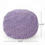 Pouf rond en coton Bordeaux