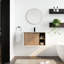 Meuble-lavabo mural flottant 30 po avec lavabo en céramique