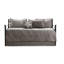 6 housse de lit de jour gris foncé, réversible avec rembourrage en coton, taille simple, comprend une housse, des taies décoratives, un ensemble de coussins décoratifs
