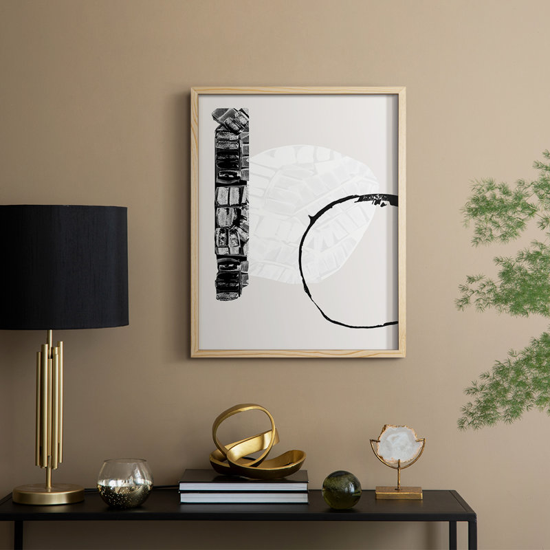 Zen Shapes I Framed Print - Solid Wood