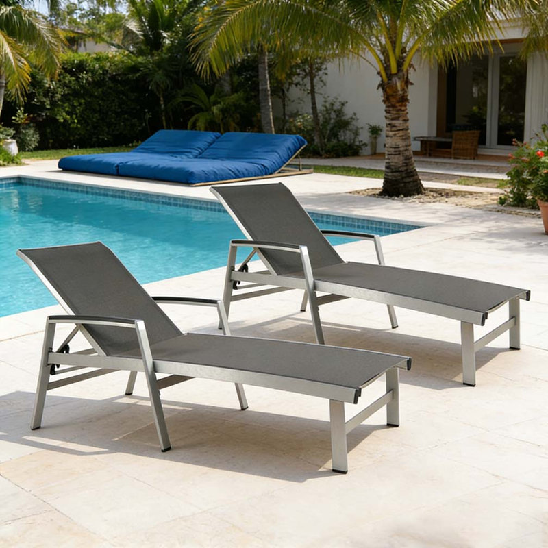 CHAISE LUNGE, Gris, 2