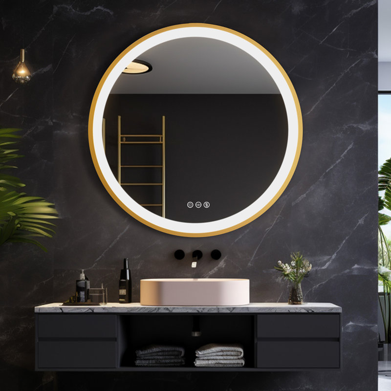 Cheli Aluminium Round Mirror, 60cm x 60cm