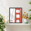 "Détail architectural du pont suspendu rouge" sur papier-98266416-98266421