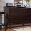 Buffet décoratif en bois de noyer foncé