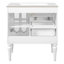 Meuble-lavabo de salle de bain avec lavabo, meuble-lavabo simple autoportant avec 2 tiroirs