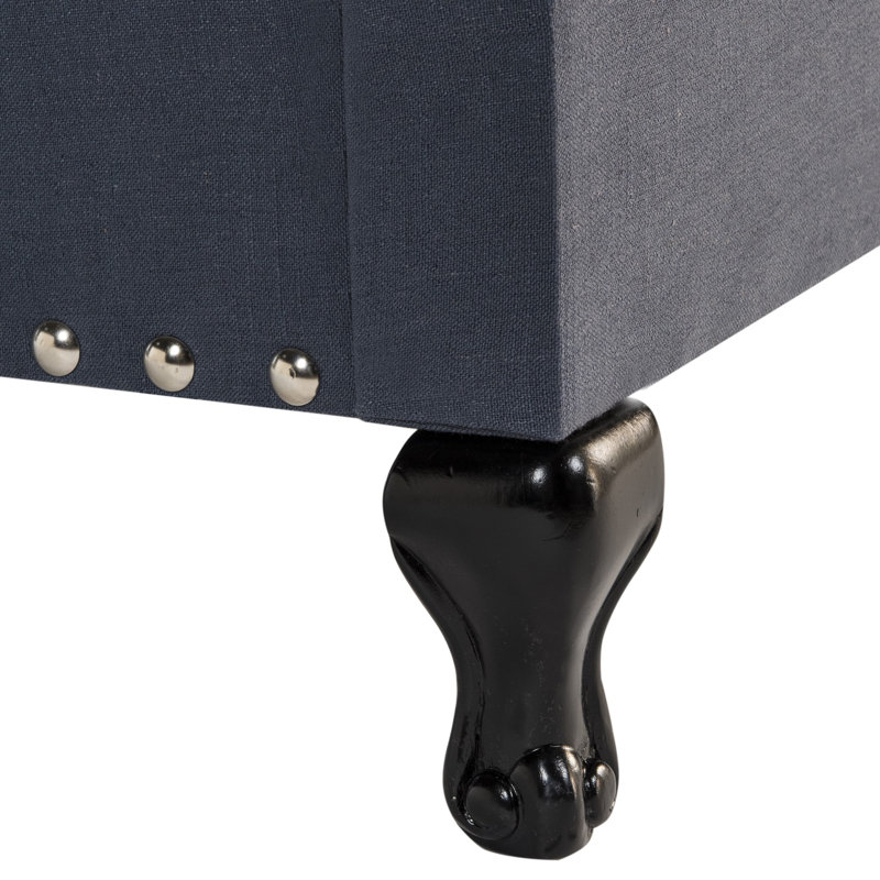 Bazeley Panel Bed by Harriet Bee, Navy, Queen