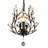 3-Light Crystal Chandelier Adjustable Height